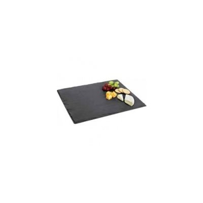 Table Board/Platter, Natural Slate, 2 Piece Set, 12 X 12"