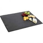 Table Board/Platter, Natural Slate, 2 Piece Set, 12 X 12"