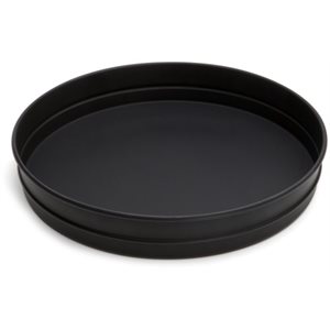 Deep Dish Pizza Pan, Black Steel, 8"