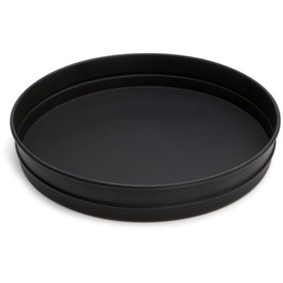 DEEP DISH PIZZA PAN, BLACK STEEL, 12"