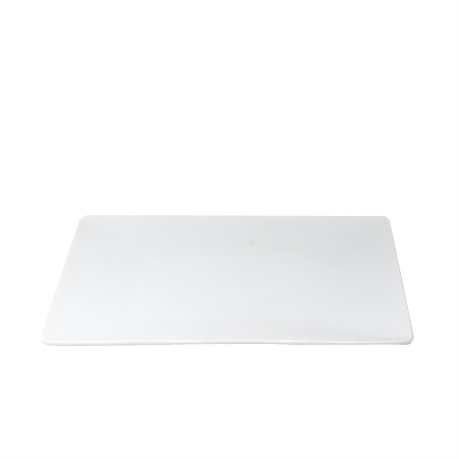 Assiette Carré Azia 10po. ,Blanc