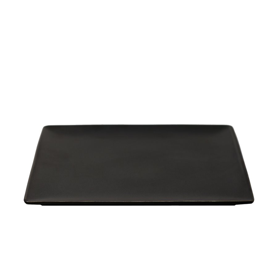 Azia Square Plate 10" , Black