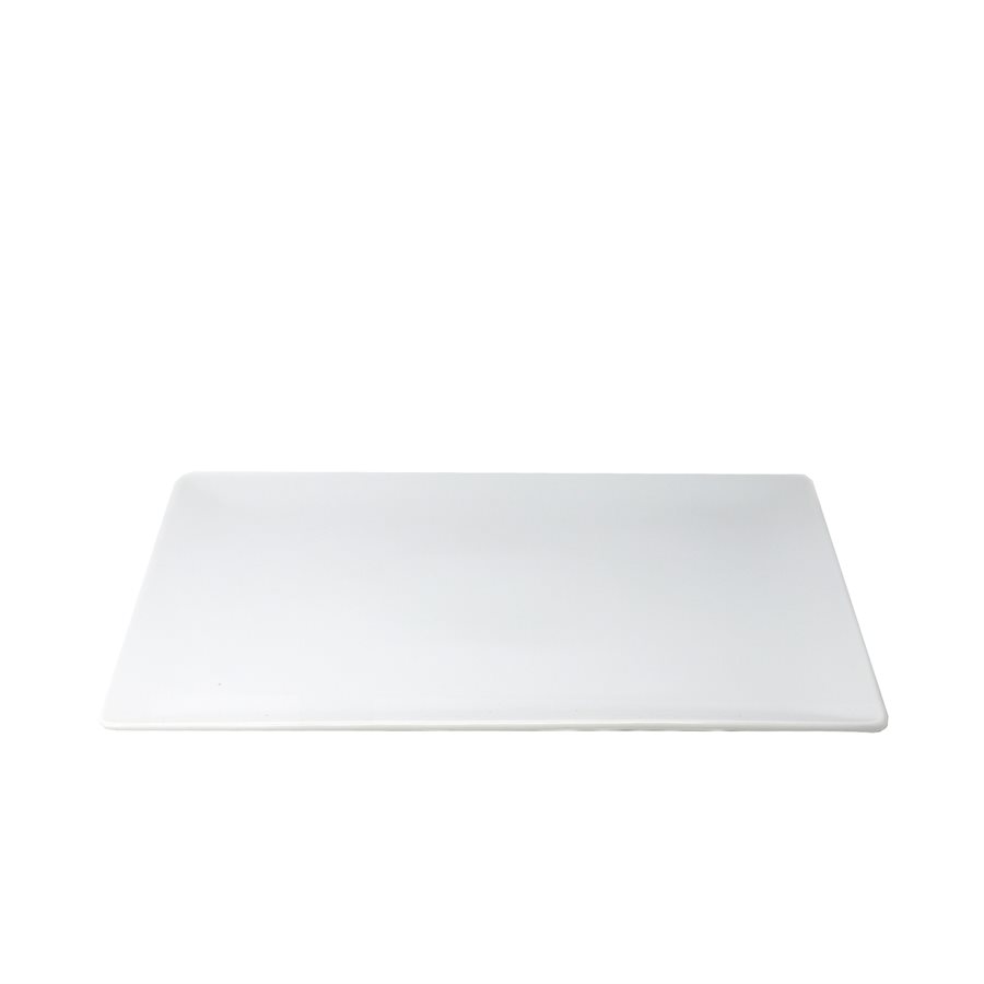 Assiette Carré Azia 12po. , Blanc