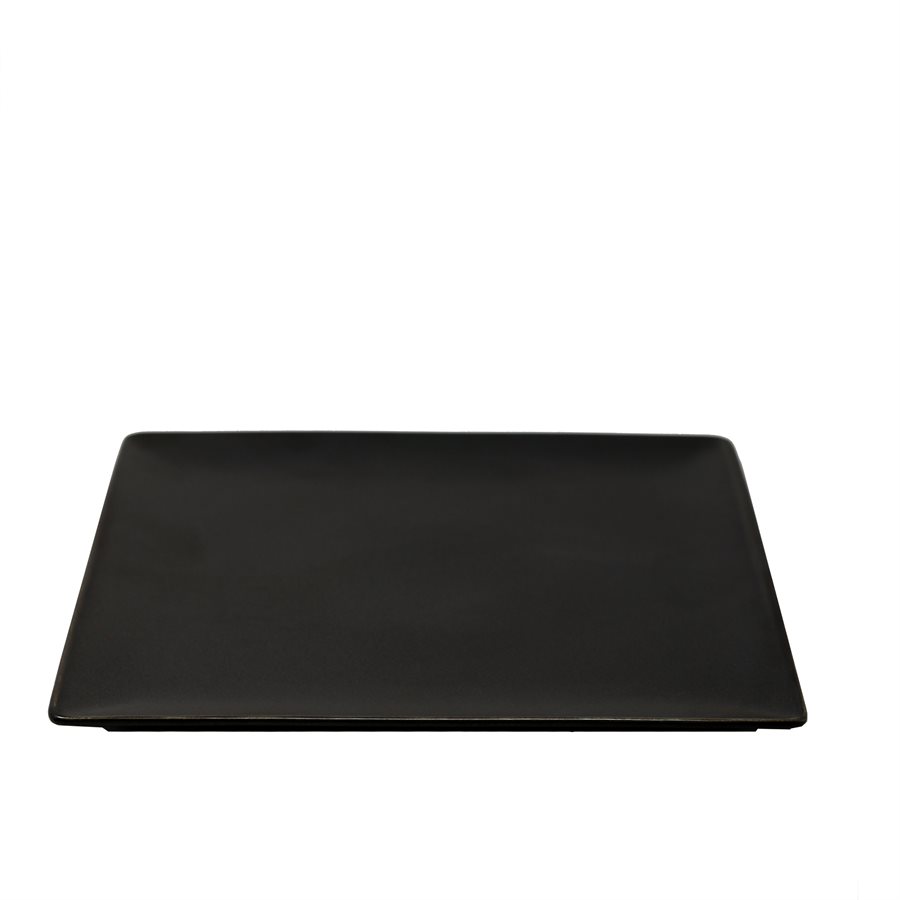 Azia Square Plate 12" , Black