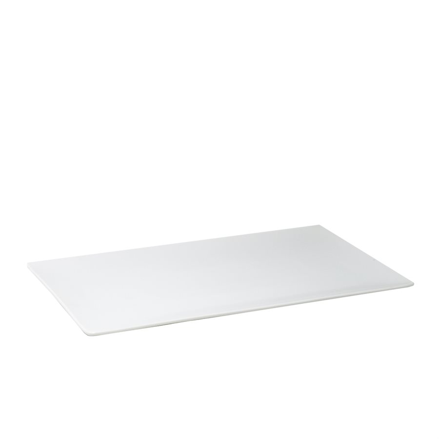 Rectangular Plate 13.75" × 8" , Azia Shape, White