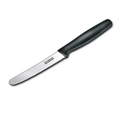 KNIFE STEAK/TOMATO 4.25" BLACK HANDLE