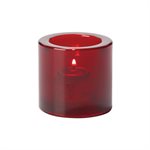 TeaLight Lamp, Thick Glass, Ruby Red