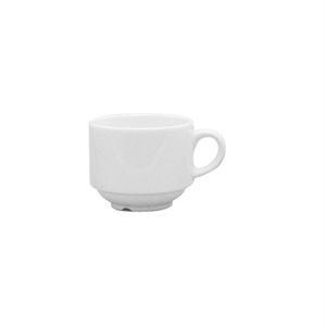 Cup, Coffee, Stackable, White, 7.5 Oz, "Continental"