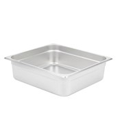 Food Pan, Stainless Steel, 2/3 Size X 6" Deep