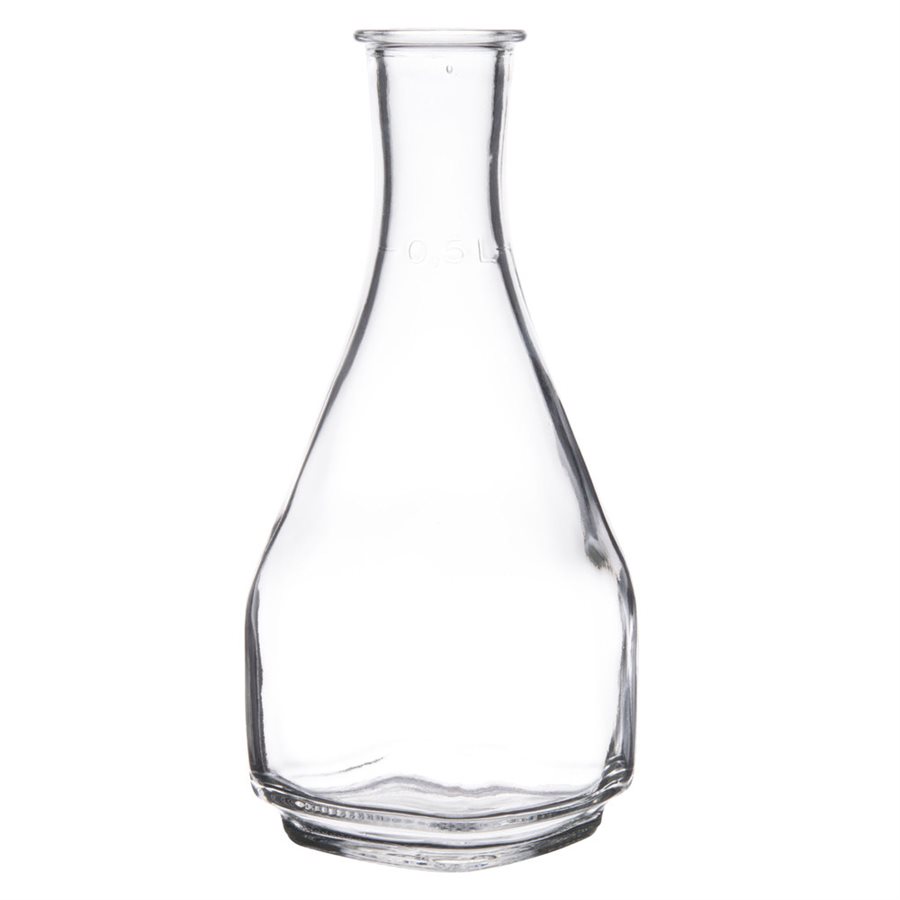 Carafe En Verre, Carré, 16.75 Oz