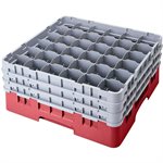 Glass Rack, 36 Compartments, Short, 1 Extender, "Tzanet Logo"