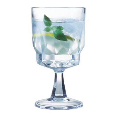 Drinking Glass, Goblet, Tempered Glass, 10 ½ Oz "Arctic"