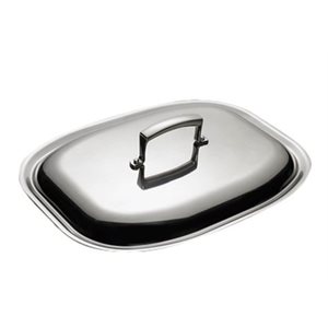 Cover, Oval, Roast Pan, Stainless Steel, 14" X 10.2"