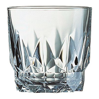 Drinking Glass, "Old Fashioned", Tempered Glass, 10 ½ Oz