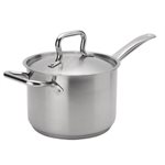 Casserole à Sauce "Elements" 4.25L en Acier Inox a/Couvercle