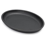 Browne 573704 Thermalloy Cast Iron Oval Skillet - 10 x 7 1/2"