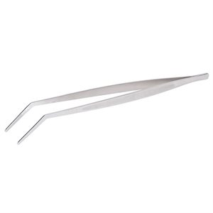 PRECISION TONGS, CURVED, STAINLESS STEEL