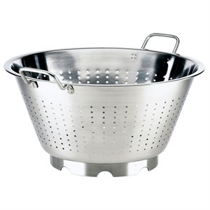 Colander, European Style, 16 Qt, Stainless Steel