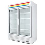 Freezer, 2 Swing Glass Doors, 54 X 29.88 X 78.63"