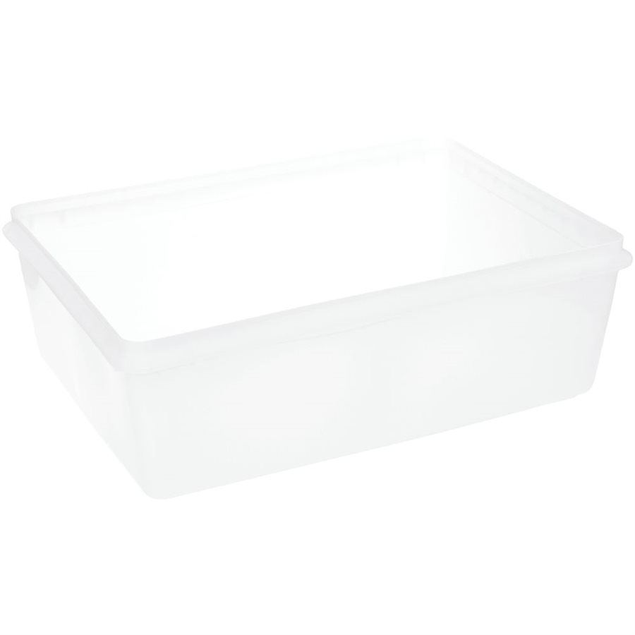 Storage Bin, Clear 15.25"X11"X2.5"