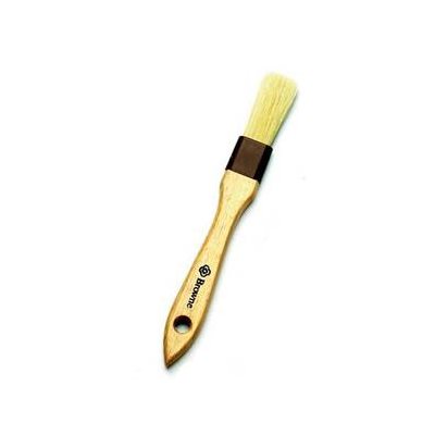 Pastry Brush, Flat Boar Bristles, 1" (2.5 CM) Wide, "Browne"