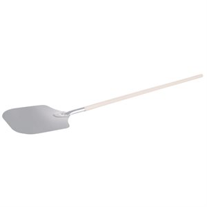 Pizza Peel, Aluminum, Wood Handle, 12 X 14", 50" Handle