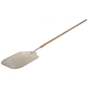 Pizza Peel, Aluminum, Wood Handle, 14 X 16", 50" Handle