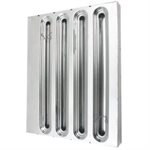 Baffle Filter, Galvanized Steel, 20"H X 16"W, "Kason"