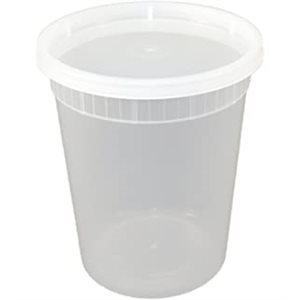 32OZ TAKEOUT SOUP CONTAINER W/LID - 240/BOX