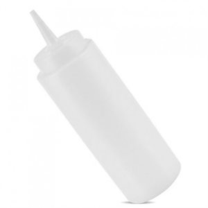 Squeeze Bottle, Clear, Plastic, 8 Oz (237 ML)