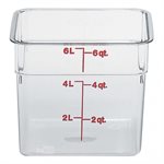 Cambro 6SFSCW135 6 Qt. Food Storage Container - Clear