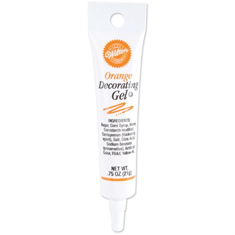 Decorating Gel, Orange, 21g / 0.75 Oz