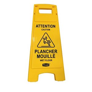 Yellow "Wet Floor" Sign