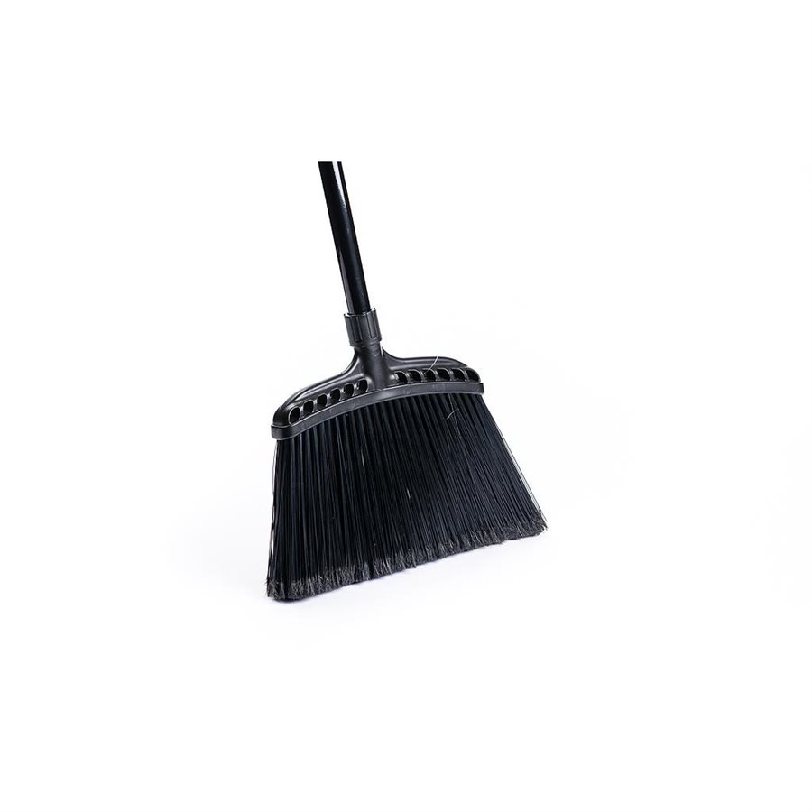 Dust Broom, Angled, Poly-pro Bristles, Aluminum Handle, 48", Gray