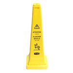 SAFETY CONE, YELLOW "WET FLOOR"