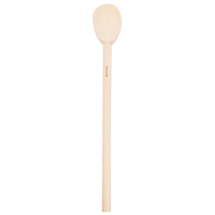 Wood Spoon 14", Alpine Beechwood with Wax Finish, Deluxe Heavy Duty Grip