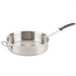 Sauté Pan, With Helper Handle, Silicone Coated Handle, 6 Qt