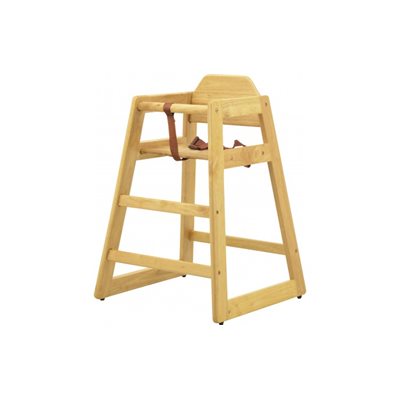 NATURAL WOODEN BABY HIGH CHAIR