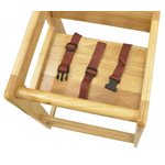 NATURAL WOODEN BABY HIGH CHAIR