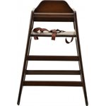 WALNUT WOODEN BABY HIGH CHAIR