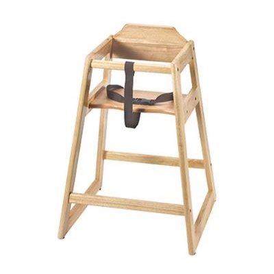 Baby High Chair (Unassembled), 27.25" High, Natural Wood