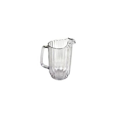 Water Pitcher, Polycarbonate, Clear, 48 Oz