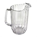 Water Pitcher, Polycarbonate, Clear, 48 Oz