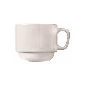 Cup, "Maui" Style, 7 Oz, Stackable, "Porcelana" 