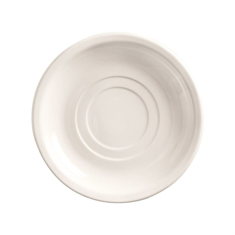 Saucer, Double Well, 5.5", "Porcelana"