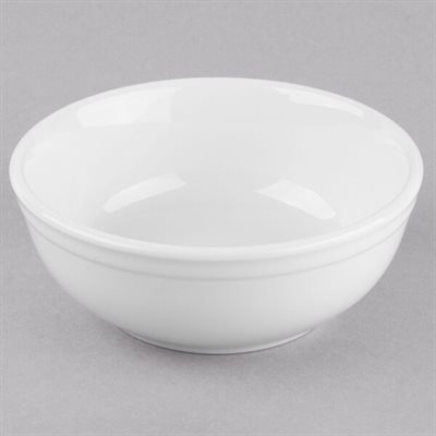 Bright White Porcelain Oatmeal Bowl 15oz.