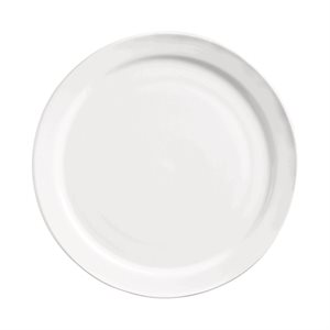 Plate, Round, Narrow Rim, 9.5", "Porcelana"