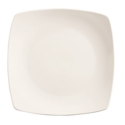 Plate, Square, 12", "Porcelana"