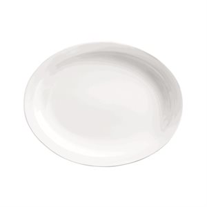 Assiette Ovale, 9.75 Po, "Porcelana"