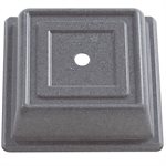 Square Versa Plate Cover 8 5/8" , Granite Gray